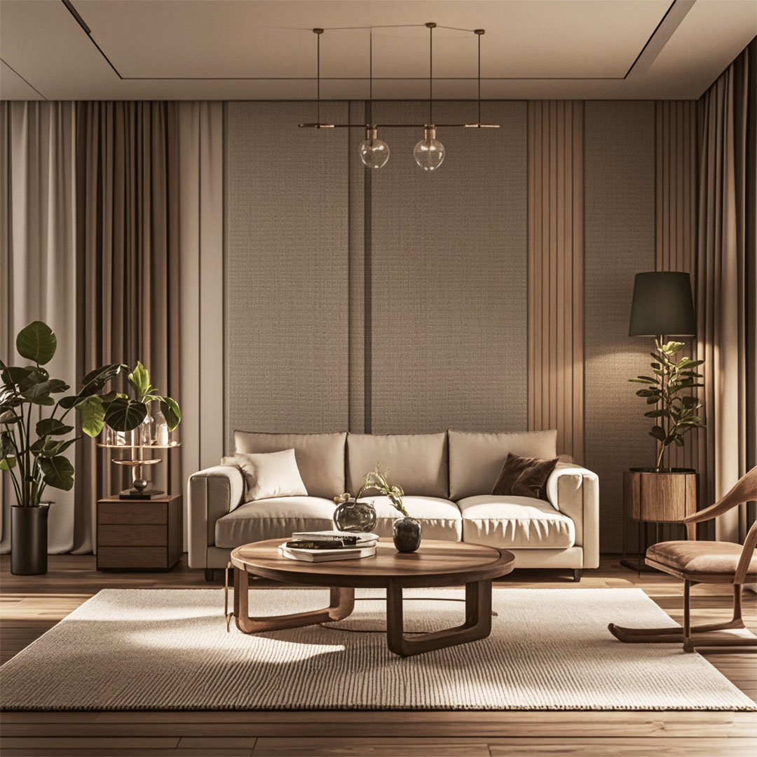 Panel z teksturą tkaniny BZ01 - Lekki luksus