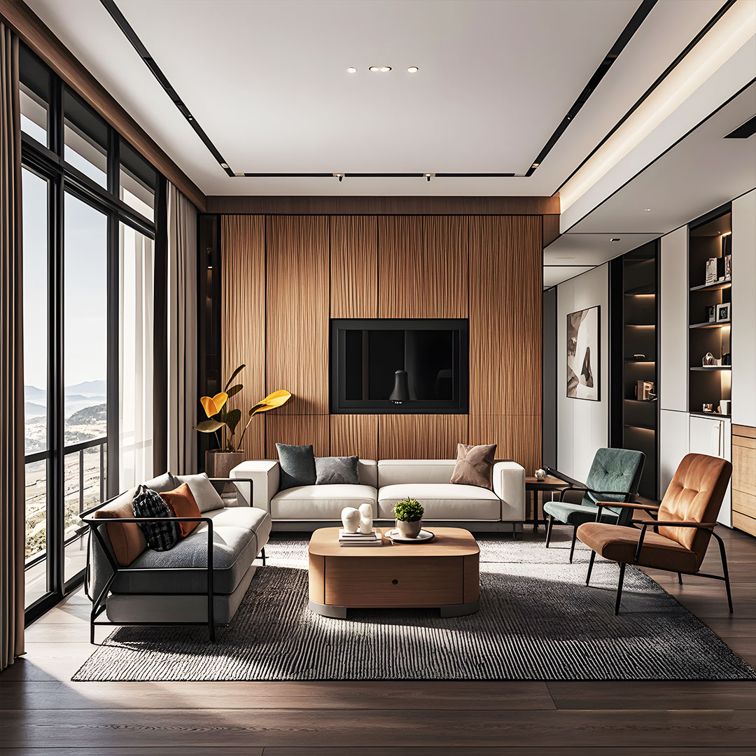 ZS06 Panel z teksturą fali - 3D